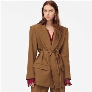 Zara limited edition oversized camel blazer belt